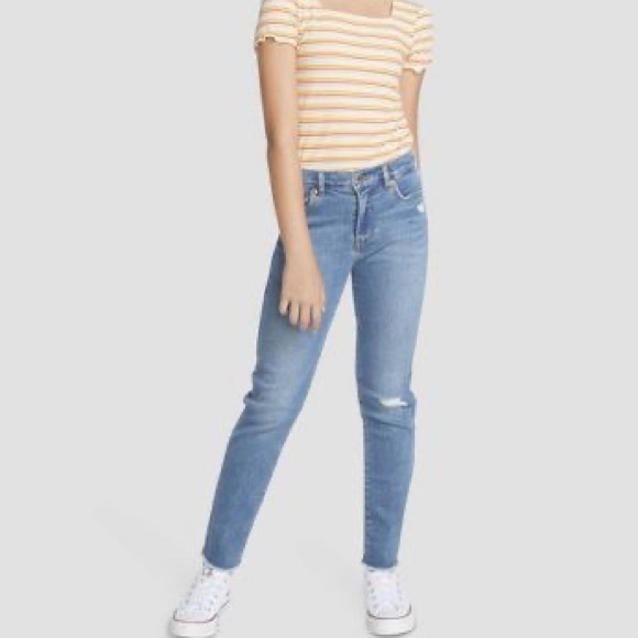 Levi's• Girls' High-Rise Straight Jeans - Medium Wash - Picture 2 of 14